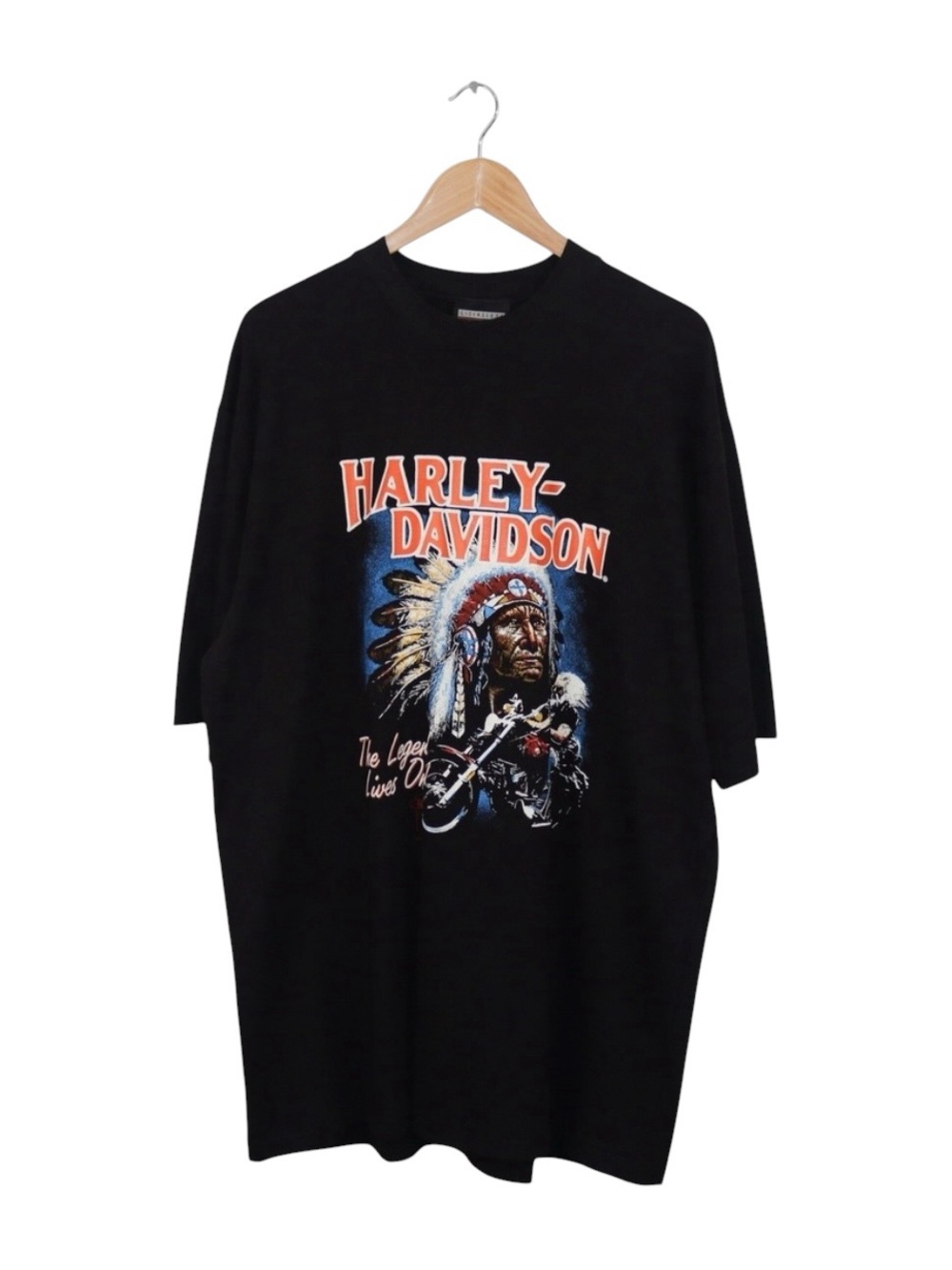 Vintage Harley Davidson Wile E Coyote T-Shirt XL Double Sided Biker Looney Tunes